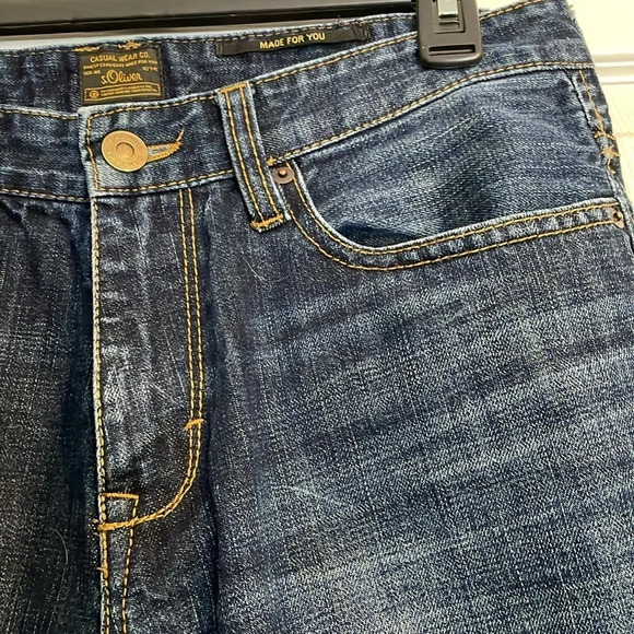 S. Oliver Company men’s dark wash slim fit jeans size 32 - Picture 5 of 11
